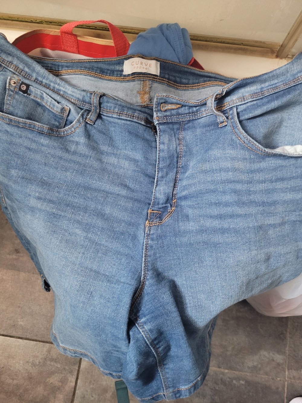 Curve Apparel Women's Light Blue Denim Jean Shorts